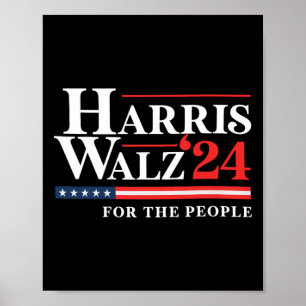 Affiche Harris Tim WAlzheimer Waltz For The People 2024