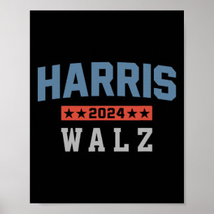 Affiche Harris Waltz 2024 Election Kamala Harris Tim Waltz