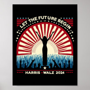 Affiche Harris Waltz 2024 Election Kamala Harris Tim Waltz
