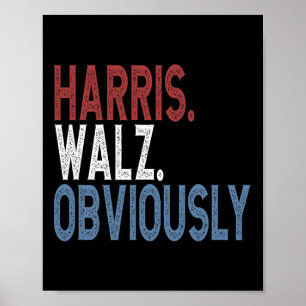 Affiche Harris Waltz 2024 Élection Kamala Harris Tim Waltz