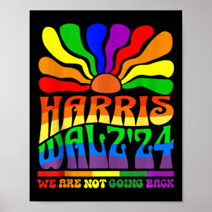 Affiche Harris Waltz 2024 Nous ne retournons pas Gay pride