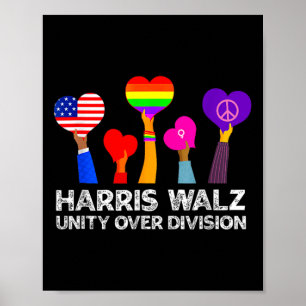 Affiche Harris Waltz 2024 Unité sur la division Kamala Har