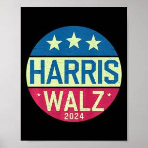 Affiche Harris Waltz 2024 Wheimer Vintage Kamala Harris Ti