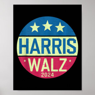 Affiche Harris Waltz 2024 Wheimer Vintage Kamala Harris Ti
