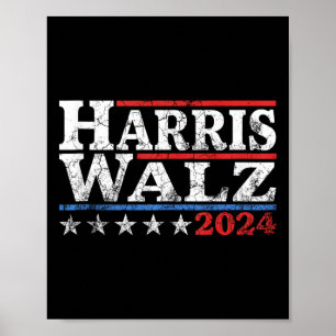 Affiche Harris Waltz 24 Election Kamala Harris Tim Waltz 2