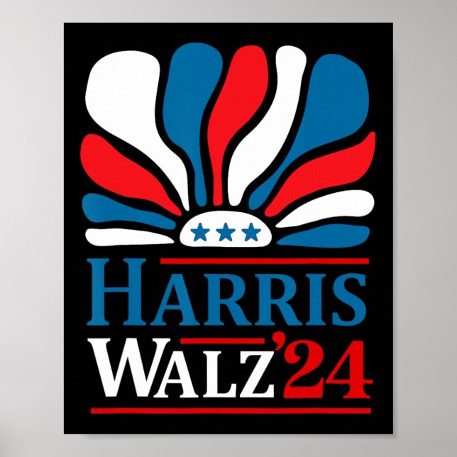 Affiche Harris Waltz Vintage Harris Waltz 2024 Kamala Harr (Devant)