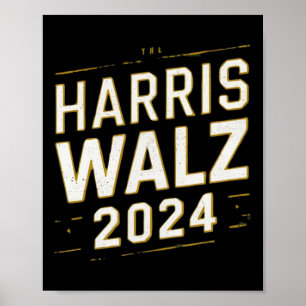 Affiche Harris Walz Élection 2024 Kamala Harris Tim Watz