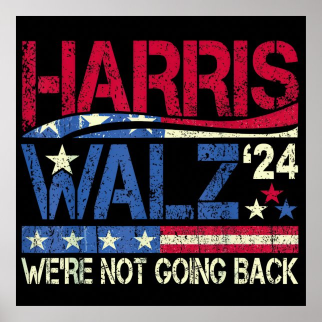 Affiche Harris Walz Kamala Harris 2024 Tim Walz (Devant)