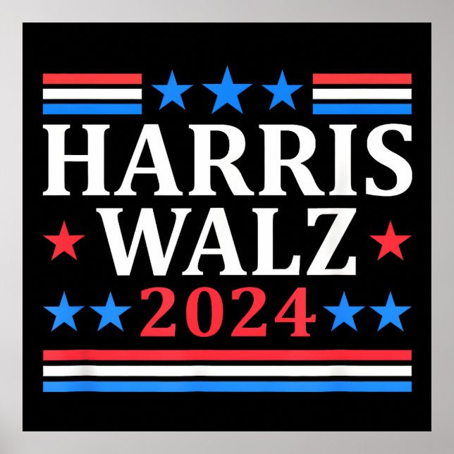 Affiche Harris Walz Waltz 2024 (Devant)