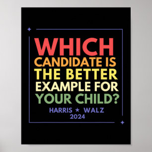 Affiche Harris Walz Waltz 2024 Meilleur exemple Démocrate