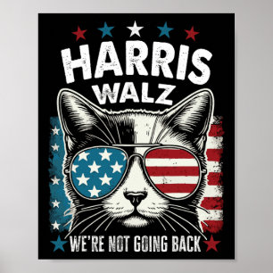 Affiche Harris Walz Waltz 2024 Nous ne retournons pas drôl
