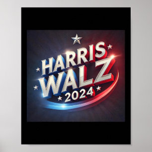 Affiche Harris WAlzheimer Élection présidentielle 2024 Pré