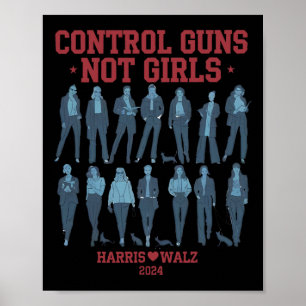 Affiche Harris Wheimer 2024 Contrôlez les Armes et Non les