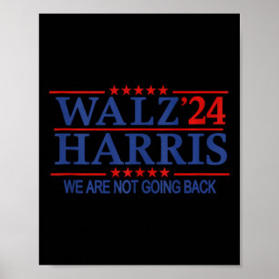 Affiche Harris Wheimer 24 Campaign 2024 Nous N'Allons Pas 