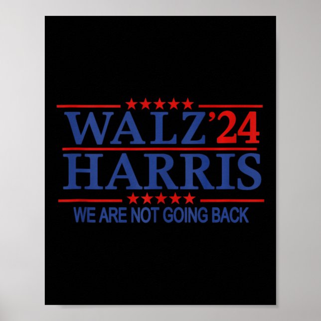 Affiche Harris Wheimer 24 Campaign 2024 Nous N'Allons Pas  (Devant)