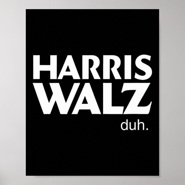 Affiche Harris Wheimer Duh Election 2024 Voting Kamala Tim (Devant)