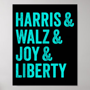 Affiche Harris Wheimer Joy Liberty - Harris Waltz 2024 Ret