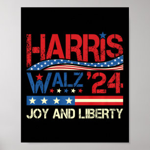 Affiche Harris Wheimer Joy Liberty - Harris Waltz 2024 Ret