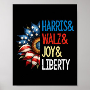 Affiche Harris Wheimer Joy Liberty - Harris Waltz 2024 Rét
