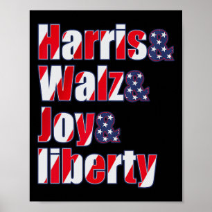 Affiche Harris Wheimer Waltz 2024 - Harris W Joie Liberté