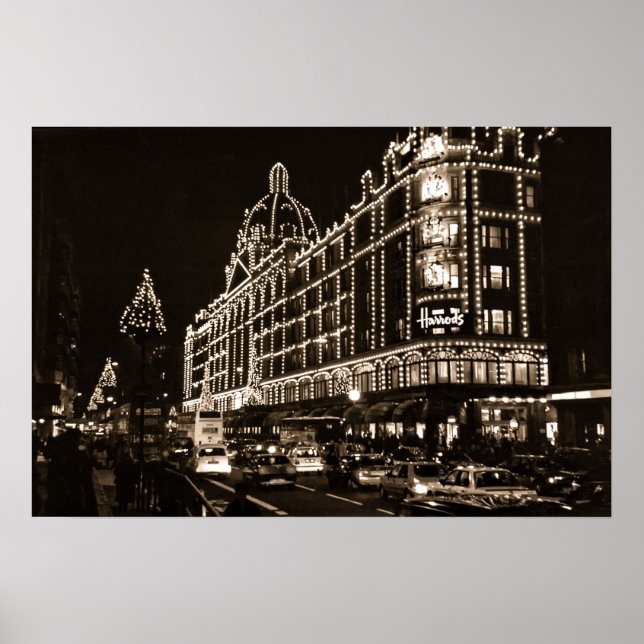 Affiche HARROD'S at CHRISTMAS - LONDRES (Devant)