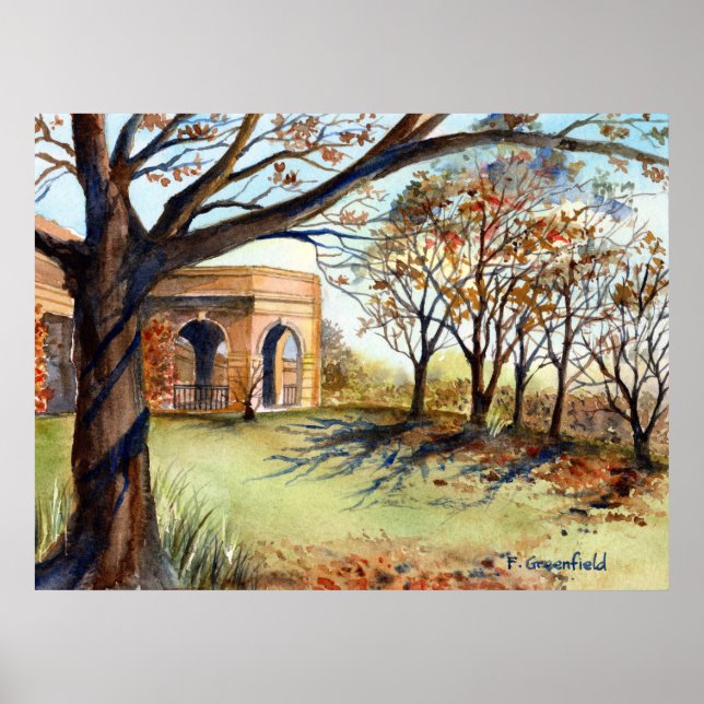 Affiche Harrogate de Valley Garden par Farida Greenfield (Devant)