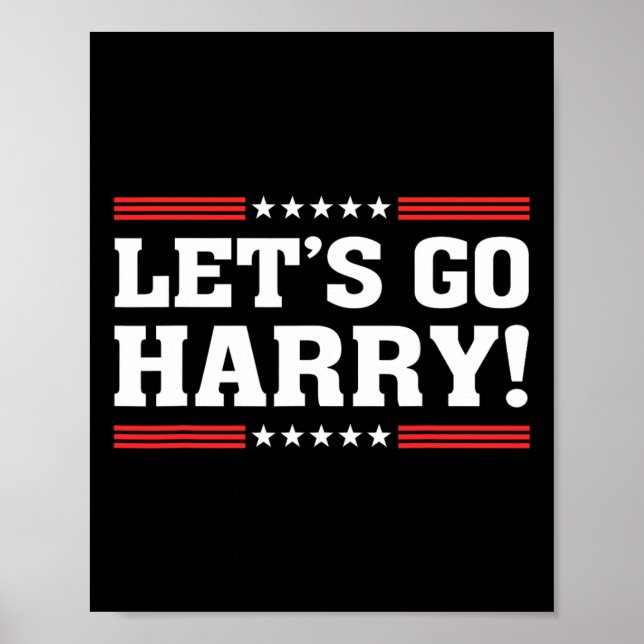Affiche Harry B Funny Harris W Allons-y Harry 2024 Kamala (Devant)