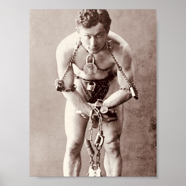 Affiche Harry Houdini (c.1899) (Devant)