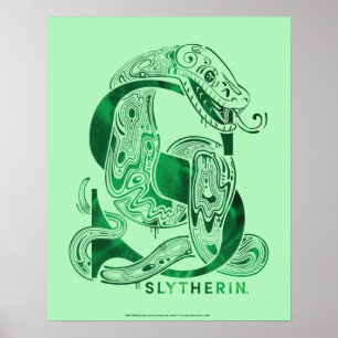 Affiche Harry Potter   Aguamenti SLYTHERIN™ Graphique