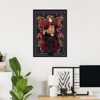 Affiche HARRY POTTER™ | Anime Hermione Granger assis
