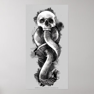 Affiche Harry Potter   Aquarelle de marque foncée