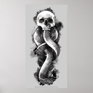 Affiche Harry Potter | Aquarelle de marque foncée
