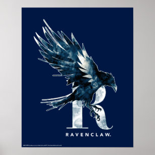 Affiche Harry Potter   Aquarelle RAVENCLAW™ Raven
