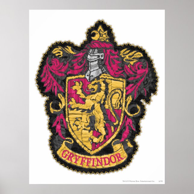 Affiche Harry Potter | Armoiries de la maison Gryffondor (Devant)