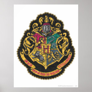 Affiche Harry Potter   Blason de Poudlard