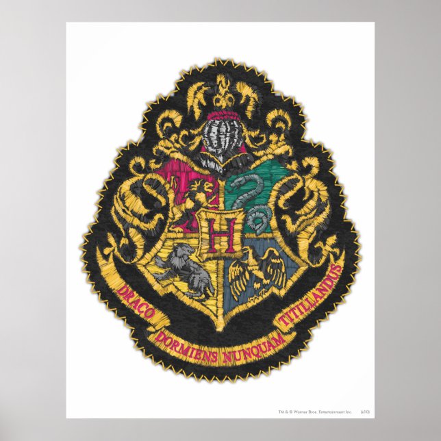 Affiche Harry Potter | Blason de Poudlard (Devant)