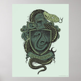 Affiche Harry Potter | Blason de Serpentard