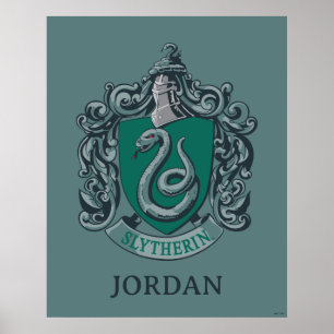 Affiche Harry Potter Blason de Serpentard Vert
