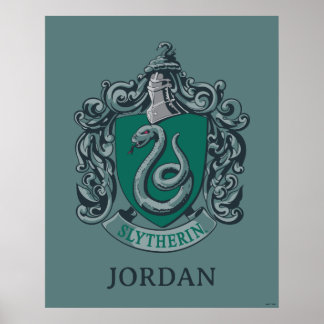 Affiche Harry Potter | Blason de Serpentard Vert