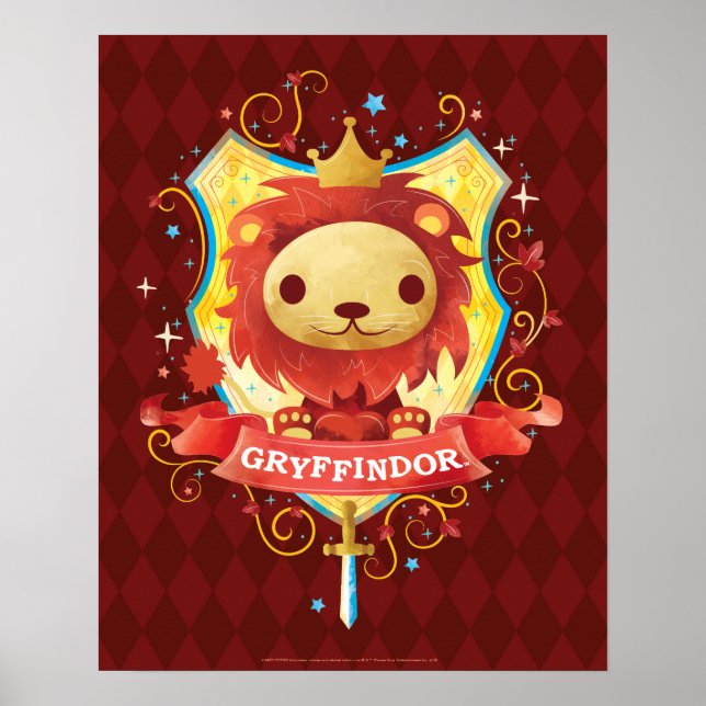 Affiche Harry Potter | Charmant blason GRYFFINDOR™ (Devant)