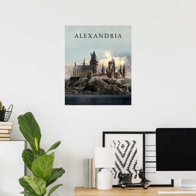 Affiche Harry Potter | Château de Poudlard de jour (Bureau à domicile)