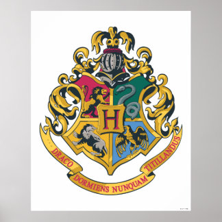 Affiche Harry Potter| Cimier de Poudlard - Couleur complèt