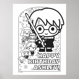 Affiche HARRY POTTER™ Coloration personnalisée pour l'anni