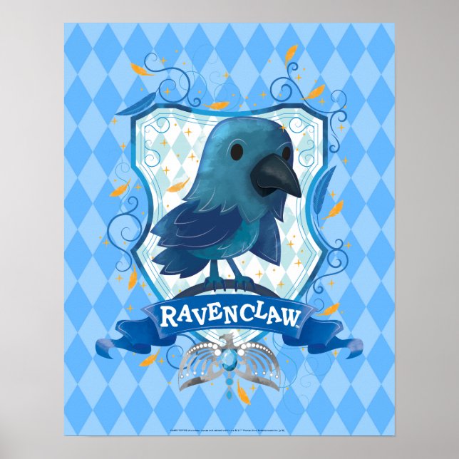 Affiche Harry Potter | Crête RAVENCLAW™ de charme (Devant)