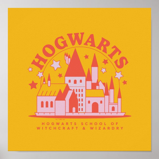 Affiche HARRY POTTER™ | Cute HOGWARTS™ School (Devant)