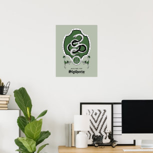 Affiche HARRY POTTER™   Delicate Sketch SLYTHERIN™ Crest