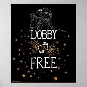 Affiche Harry Potter   Dobby Is Free