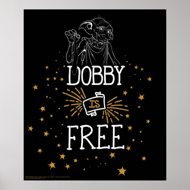 Affiche Harry Potter | Dobby Is Free (Devant)