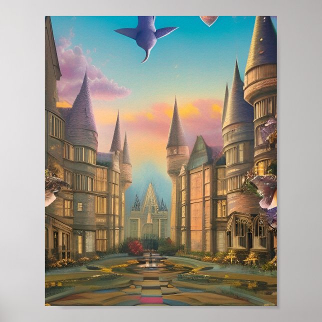 Affiche Harry Potter Et La Beauté Des Hogwarts (Devant)