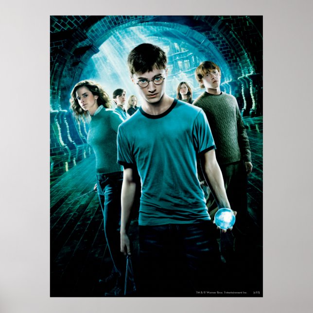 Affiche HARRY POTTER ET L'ORDRE DU PHÉNIX™ Bleu (Devant)
